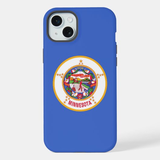 iPhone 15 Plus Case-Mate ミネソタ州の旗 iPhoneケース (裏面)