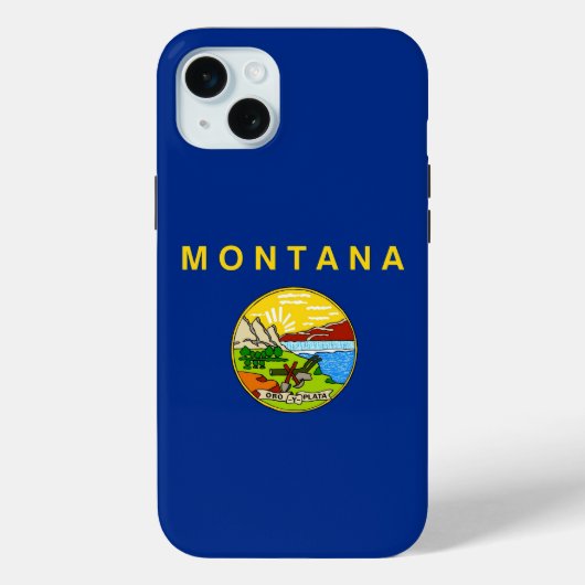 iPhone 15 Plus Case-Mate モンタナ州の旗 iPhoneケース (裏面)