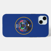 iPhone 15 Plus Case-Mate ユタ州の旗 iPhoneケース (裏面 (横))