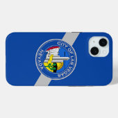 iPhone 15 Plus Case-Mate、ラスベガス国旗 Case-Mate iPhoneケース (裏面 (横))
