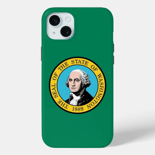iPhone 15 Plus Case-Mate ワシントン州の旗 iPhoneケース (裏面)