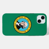 iPhone 15 Plus Case-Mate ワシントン州の旗 iPhoneケース (裏面 (横))