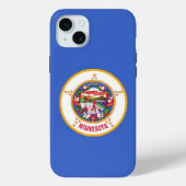 iPhone 15 Plus Case-Mate, Minnesota flag Case-Mate iPhoneケース (裏面)