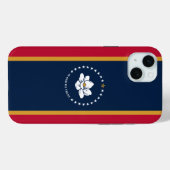 iPhone 15 Plus Case-Mate, Mississippi flag Case-Mate iPhoneケース (裏面 (横))