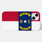 iPhone 15 Plus Case-Mate, North Carolina flag Case-Mate iPhoneケース (裏面 (横))