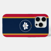 iPhone 15 Proケースメイト、ミシシッピ州旗 Case-Mate iPhoneケース (裏面 (横))