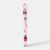 iPhone 15 Proピンクパンプキンテーマ iPhoneケース (左側面)