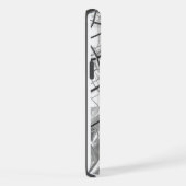 iPhone 15 pro最大ケース赤とシルバー色 iPhoneケース (右側面)