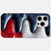 iPhone 15 pro最大ケース赤、白、黒クリーミー Case-Mate iPhoneケース (裏面 (横))