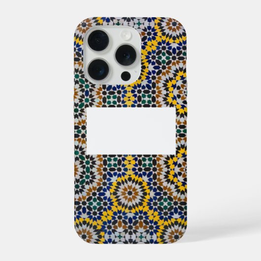 iPhone 15 Pro ケース - モロッコのゼリジュ (裏面)