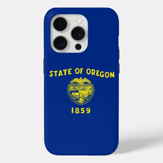 iPhone 15 Pro Case-Mate オレゴン州の旗 iPhoneケース (裏面)