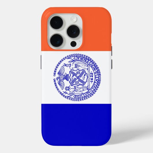 iPhone 15 Pro Case-Mate ニューヨーク市旗 iPhoneケース (裏面)