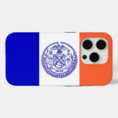 iPhone 15 Pro Case-Mate ニューヨーク市旗 iPhoneケース (裏面 (横))