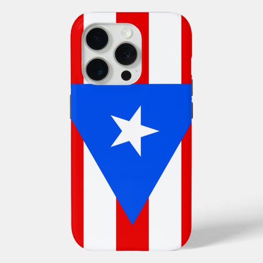 iPhone 15 Pro Case-Mate, Puerto Rico flag Case-Mate iPhoneケース (裏面)