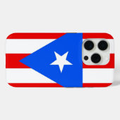 iPhone 15 Pro Case-Mate, Puerto Rico flag Case-Mate iPhoneケース (裏面 (横))