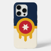 iPhone 15 Pro Case-Mate, Tulsa flag Case-Mate iPhoneケース (裏面)