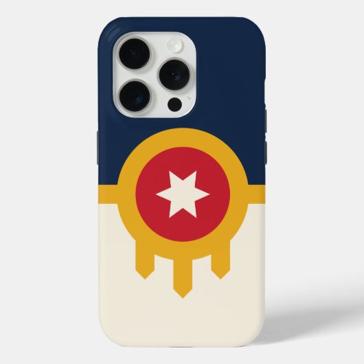 iPhone 15 Pro Case-Mate, Tulsa flag Case-Mate iPhoneケース (裏面)