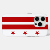 iPhone 15 Pro Case-Mate, Washington DC flag Case-Mate iPhoneケース (裏面 (横))