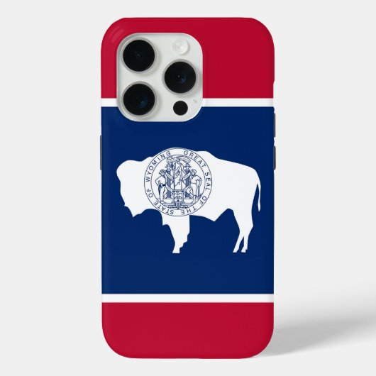 iPhone 15 Pro Case-Mate, Wyoming flag Case-Mate iPhoneケース (裏面)