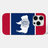 iPhone 15 Pro Case-Mate, Wyoming flag Case-Mate iPhoneケース (裏面 (横))