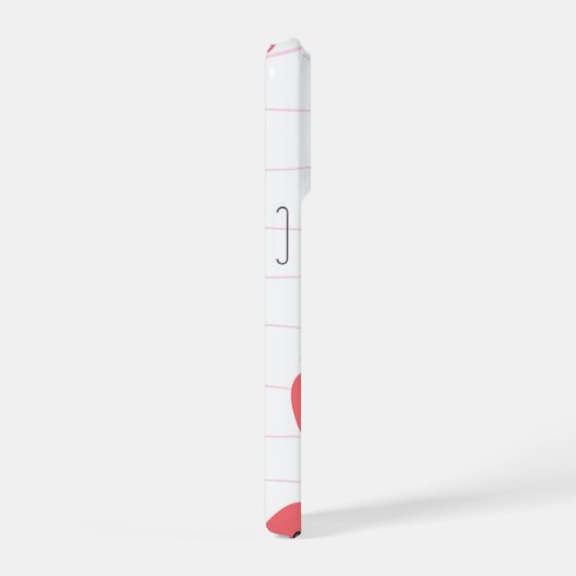 IPhone 15 pro cute strawberry case iPhoneケース (右側面)