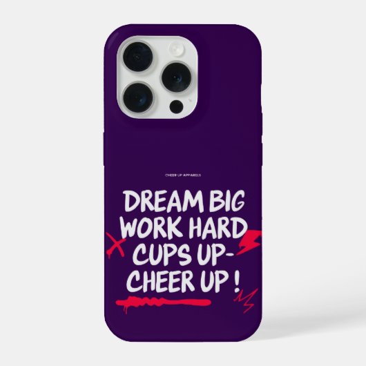 IPHONE 15 PRO DREAM BIG CHEER UP CASE iPhoneケース (裏面)