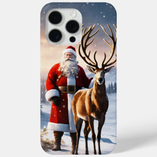 Iphone 15 pro maxクリスマステーマの電話ケース maxケース