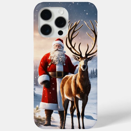 Iphone 15 pro maxクリスマステーマの電話ケース Case-Mate iPhoneケース (裏面)
