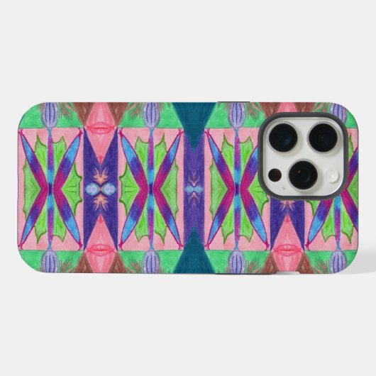 iPhone 15 Pro MaxケースのBlaze C/M iPhoneケース (裏面横)