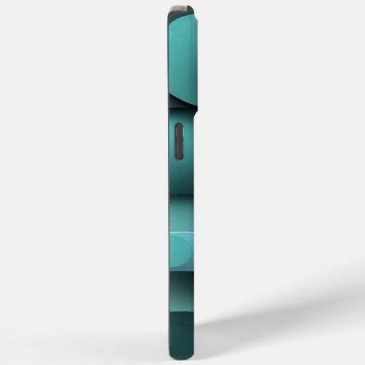 iPhone 15 pro maxケース黒と緑 Case-Mate iPhoneケース (裏面 / 右)