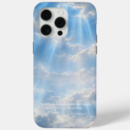 iPhone 15 Pro Maxケース • 光り輝く雲と聖書