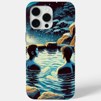 iPhone 15 Pro Maxケース – 温泉の若者
