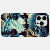 iPhone 15 Pro Maxケース – 温泉の若者 Case-Mate iPhoneケース (裏面 (横))