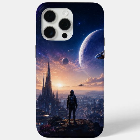 iPhone 15 Pro Maxケース • SF未来的都市 Case-Mate iPhoneケース (裏面)
