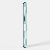 iPhone 15 Pro Max | チェッカーボードティール(緑がかった色)ケース iPhoneケース (右側面)