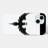 「iPhone 15 White & Eagleデザインケース – はっきりしたとEl Case-Mate iPhoneケース (裏面 (横))