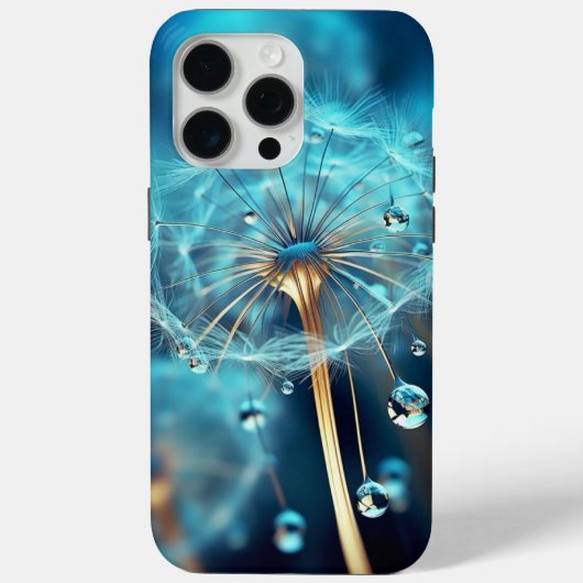 iPhone 15Proの最大ケース青い花のスタメン Case-Mate iPhoneケース (裏面)