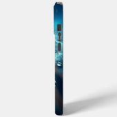 iPhone 15Proの最大ケース青い花のスタメン Case-Mate iPhoneケース (裏面 / 左)