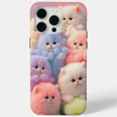 iPhone 15Pro Maxケースteddy catsカラフル Case-Mate iPhoneケース (裏面)