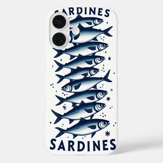 iphone 16のSardines電話ケース Case-Mate iPhoneケース (裏面)