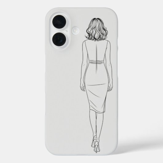 iPhone 16エレガントケース – 女性スタイリッシュ向けギフト Case-Mate iPhoneケース (裏面)