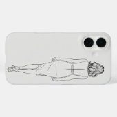 iPhone 16エレガントケース – 女性スタイリッシュ向けギフト Case-Mate iPhoneケース (裏面 (横))