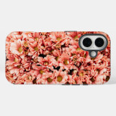 iPhone 16ケースクローズアップのピンクの花 Case-Mate iPhoneケース (裏面 (横))