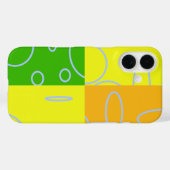 iPhone 16ケース円ループイエローグリーンオレンジ Case-Mate iPhoneケース (裏面 (横))