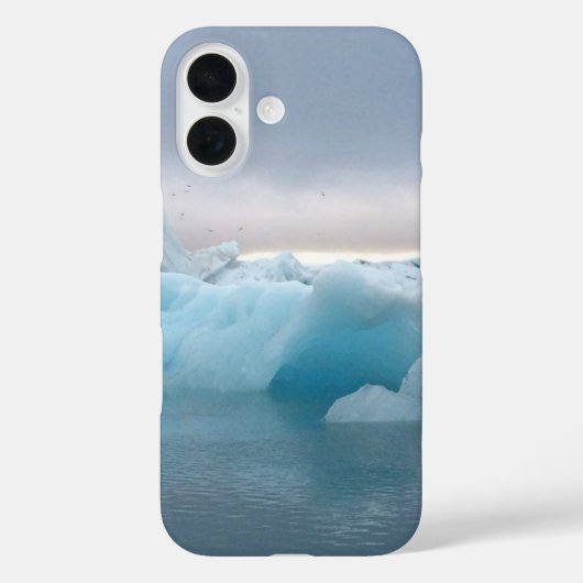 Iphone 16ケース – アイスランド氷河ラグーン Case-Mate iPhoneケース (裏面)
