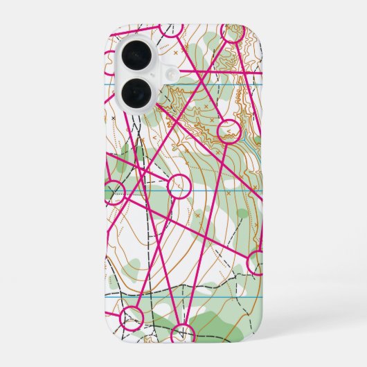 iPhone 16ケース – オリエンテーリングコース (裏面)