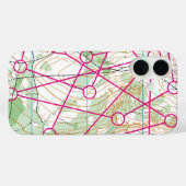 iPhone 16ケース – オリエンテーリングコース Case-Mate iPhoneケース (裏面 (横))