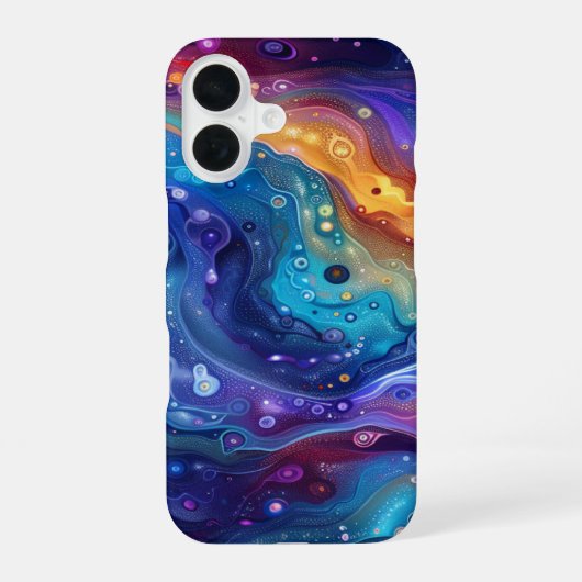 iPhone 16ケース、宇宙デザイン 16ケース (裏面)