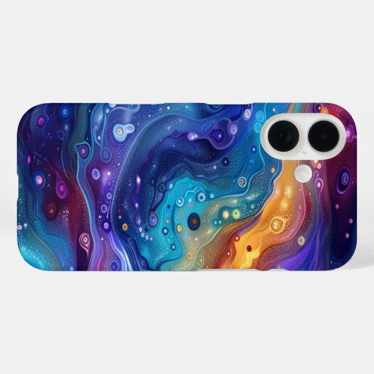 iPhone 16ケース、宇宙デザイン Case-Mate iPhoneケース (裏面 (横))