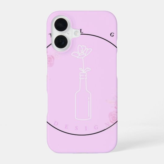 iPhone 16ケース 花瓶に花 (裏面)